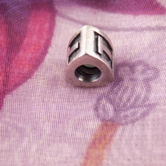 ALE PANDORA 925, "T" 3 SIDED DESIGN BEAD CHARM - Picture 6 of 8